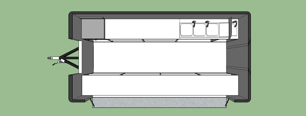 13ft mobile kitchen trailer design